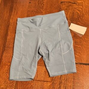 Women's Blue Biker Shorts